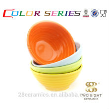 Wholesale daily use product, 4.5" inch round small ceramic udon bowl